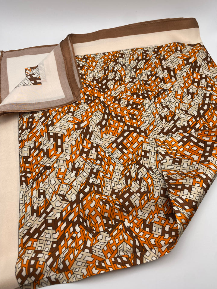 Luxury 65cm Silk Square Scarf for Women – Elegant Neck, Hair &amp; Bag Accessory