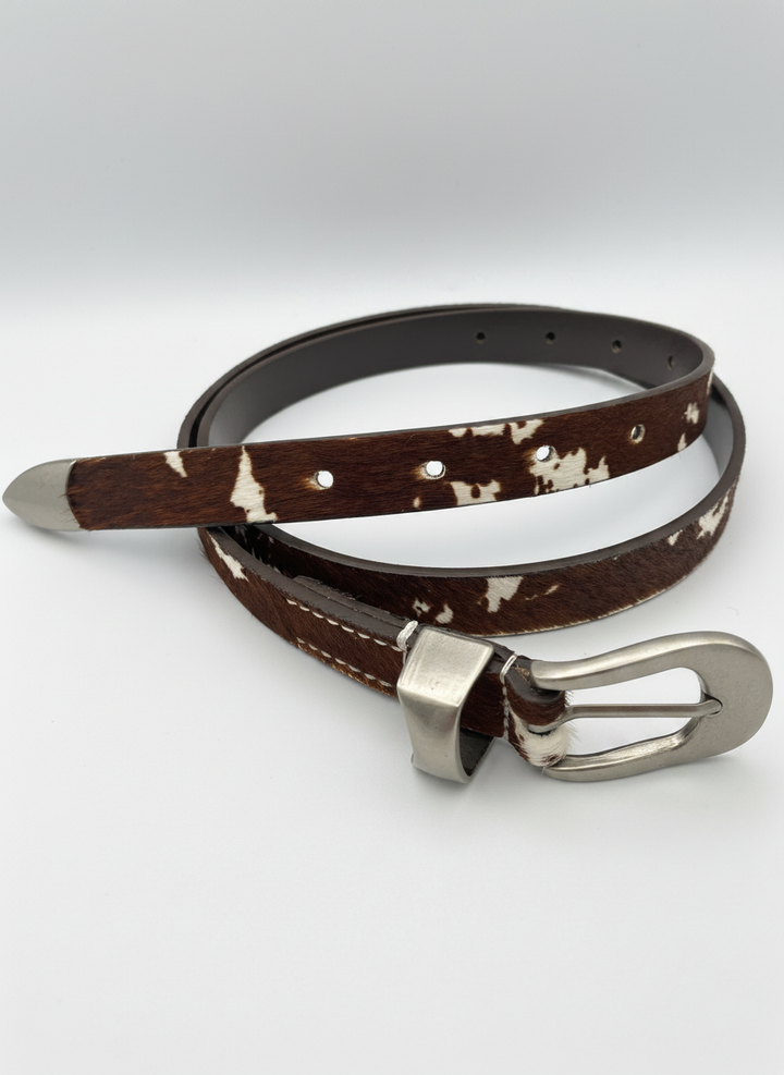 Horsehair Leather Belt Slim 1.9 cm – Genuine Leather Premium Belt