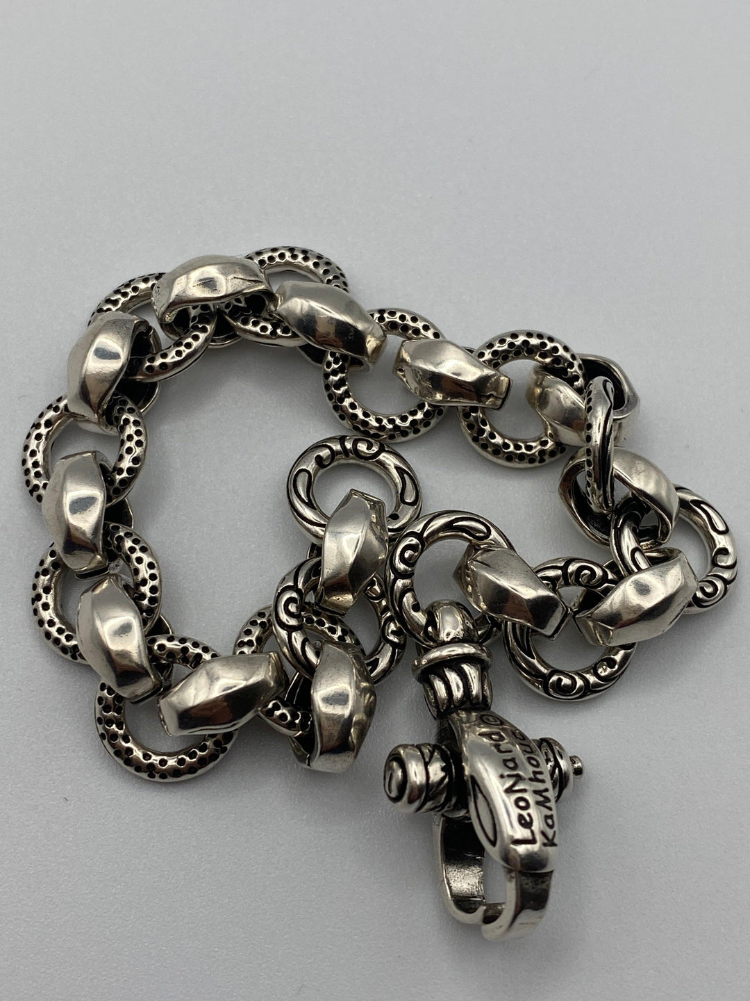 Vintage Link Bracelet – Silver Tone (22cm)