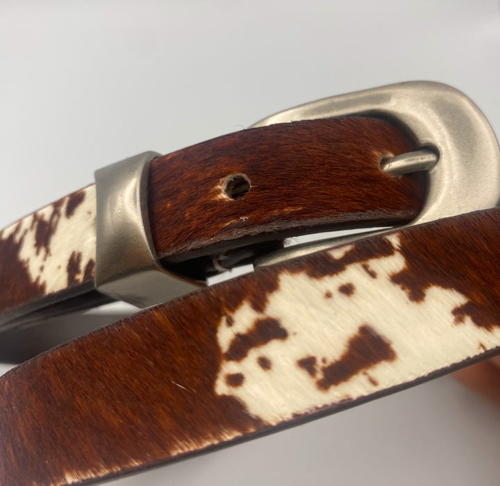 Horsehair Leather Belt Slim 1.9 cm – Genuine Leather Premium Belt